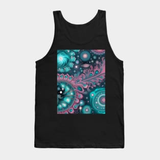Other Worldly Designs- nebulas, stars, galaxies, planets with feathers Tank Top